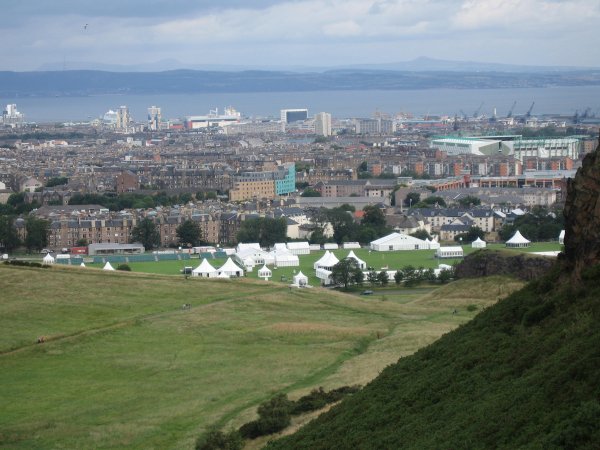 HOLYROOD PARK BEING SET UP