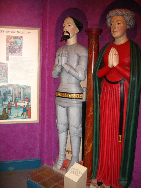 15th CENTURY EFFIGIES OF SIR ALEXANDER LIVINGSTON & WIFE