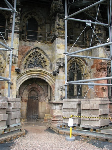 SCAFFOLDS AT NORTH DOOR