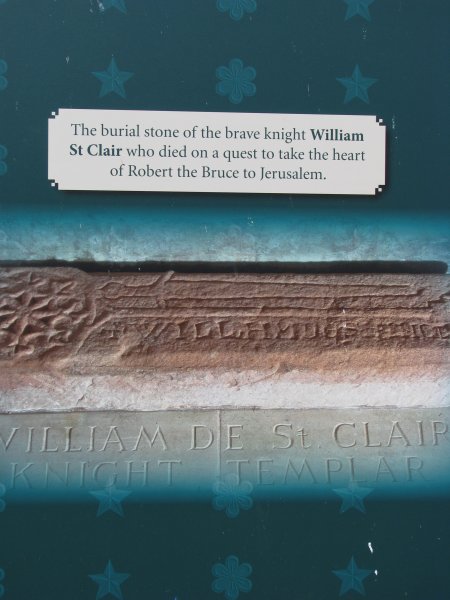 BURIAL STONE OF WM ST.CLAIR