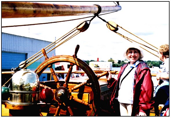 PAT AT WHEEL